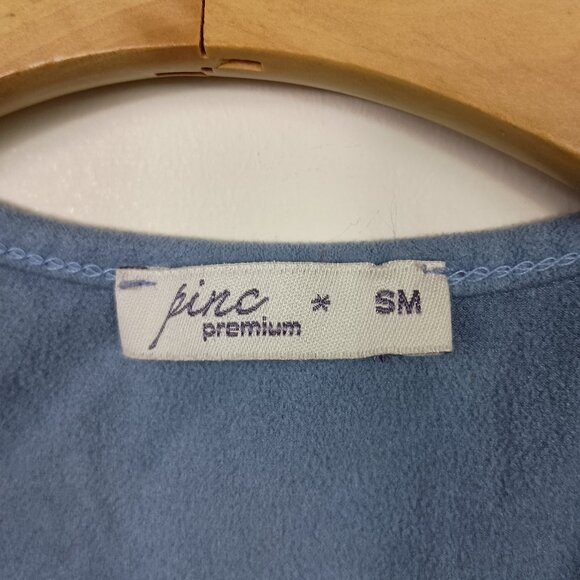 Girls Faux Suede Cowgirl Tank Top Small Blue Fringe Western Halloween Costume - Picture 4 of 5